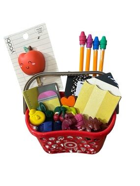 Teacher Appreciation Week Gift Basket With Handmade Crayons NEW